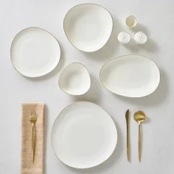 Best Stream Bone China Middle 53-Piece Dinner Set for 12 People, See All Dinner Sets|Bone China Dinner Sets