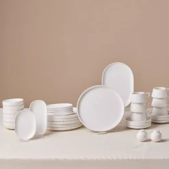 New Stream Bone China Meridian 34-Piece Serveware Set for 6 People, White See All Serveware Sets|Forever Bone China Serveware Sets
