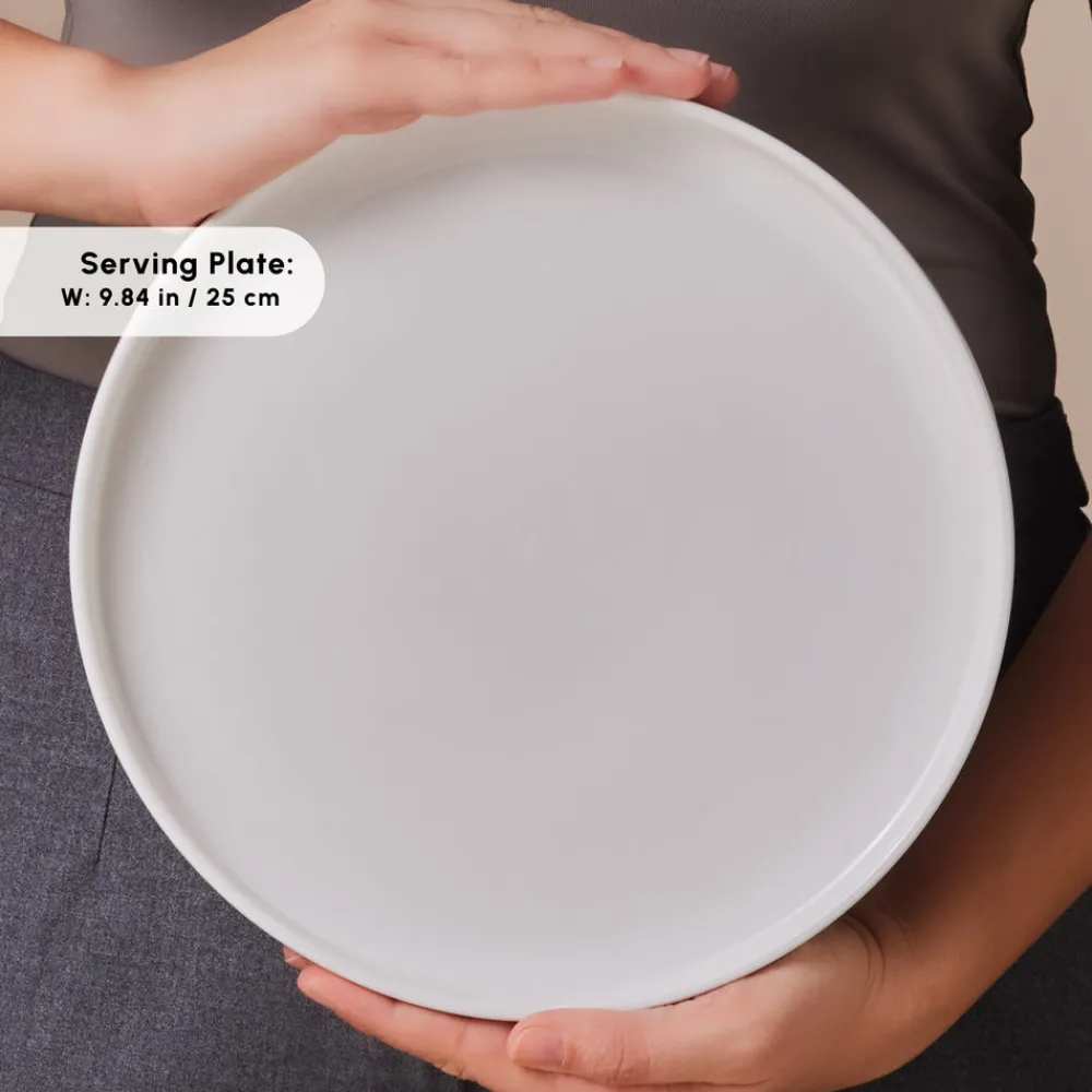 New Stream Bone China Meridian 34-Piece Serveware Set for 6 People, White See All Serveware Sets|Forever Bone China Serveware Sets