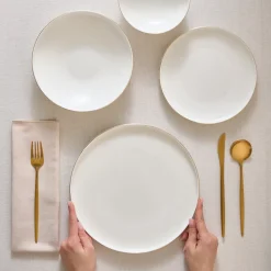 Hot Stream Bone China Belinda 24-Piece Dinner Set for 6 People, See All Dinner Sets|Bone China Dinner Sets