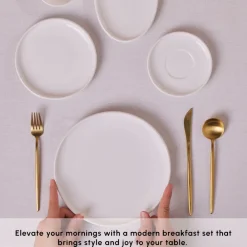 Outlet Stream Pure Cordelia 20-Piece Porcelain Serveware Set for 6 People, White See All Serveware Sets|Porcelain Serveware Sets