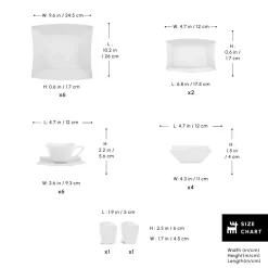 Online Stream Pure Perfect White 32-Piece Serveware Set for 6 People, White See All Serveware Sets|Porcelain Serveware Sets