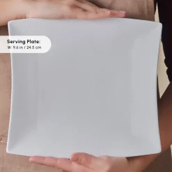 Online Stream Pure Perfect White 32-Piece Serveware Set for 6 People, White See All Serveware Sets|Porcelain Serveware Sets