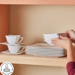 Online Stream Pure Perfect White 32-Piece Serveware Set for 6 People, White See All Serveware Sets|Porcelain Serveware Sets