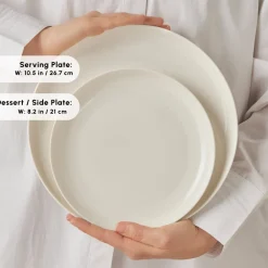 New Streamline Remi Bone China 24-Piece Dinner Set for 6 People, White See All Dinner Sets|Bone China Dinner Sets