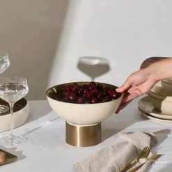 New Streamline Sunrise Decorative Bowl, 27cm, White Decorative Plates