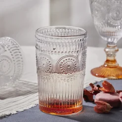 Sale Sunflower Glass Highball Glass, 332ml, Transparent Orange Highball Glasses