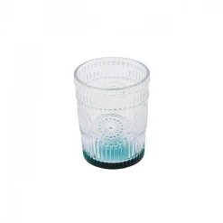 Sale Sunflower Glass Tumbler Glass, 250ml, Transparent Green Tumbler Glasses