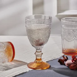 Hot Sunflower Wine Glass, 314ml, Transparent Orange Wine And Champagne Glasses