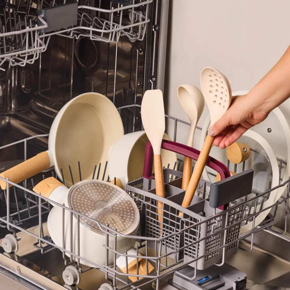 Discount Swiss Crystal Almond 12-Piece Non-Stick Induction Ceramic Cookware Set, Ceramic Cookware