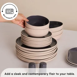 Sale Terra 36-Piece Dinner Set for 8 People, Anthratice See All Dinner Sets|Stoneware Dinner Sets