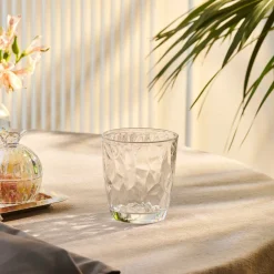 Terre Tumbler Glass, 370ml, Transparent Tumbler Glasses