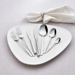 Hot Tivoli 28-Piece Stainless Steel Cutlery Set for 4 People, Silver Cutlery Sets