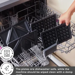 New Tote Sandwich Toaster and Waffle Machine, 1000W, Sandwich Toasters