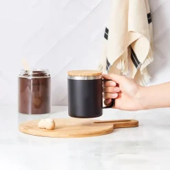 Sale Travel Stainless Steel Mug, 330ml, Black Mugs