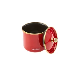 Discount Troy Enamel Storage Jar, Small, Red Gold Storage Jars