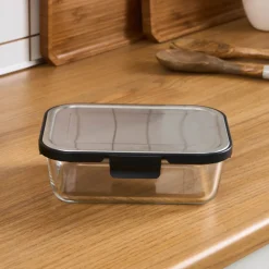 Online Vera Storage Container with Metal Lid, 1500ml, Transparent Storage Containers