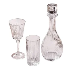 Online Verona 25 Piece Glass Set for 12 People, Transparent Mixed Glass Sets