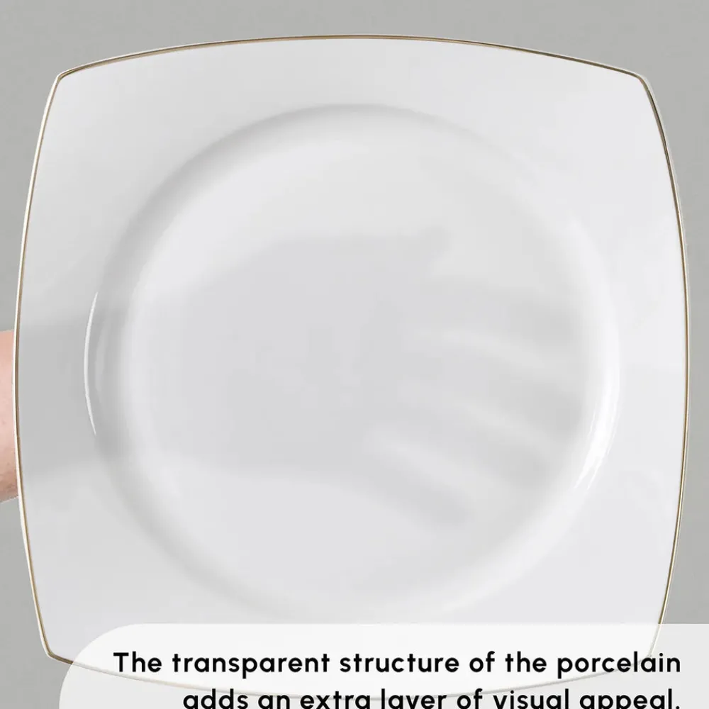 Vesta 52-Piece Bone China Dinner Set for 12 People, Bone China Dinner Sets|See All Dinner Sets