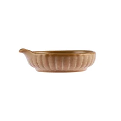 Hot Vintage Stoneware Sauce Bowl, 8cm, Brown Bowls