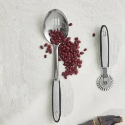 Hot Viona Stainless Steel Slotted Serving Spoon, 33cm, Grey Kitchen Utensils