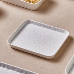 Online x by Refika Bembeyaz Bone China Dessert/Side Plate, 17cm, White Side Plates