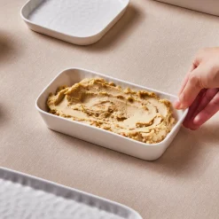 Best x by Refika Bembeyaz Bone China Serving Platter, 18cm, White Serving Platters