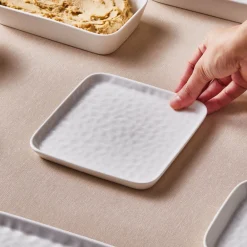 Online x by Refika Bembeyaz Bone China Dessert/Side Plate, 15cm, White Side Plates