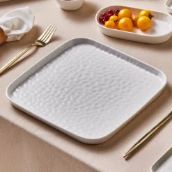 Sale x by Refika Bembeyaz Bone China Dinner Plate, 26cm, White Dinner Plates