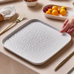 Sale x by Refika Bembeyaz Bone China Dinner Plate, 26cm, White Dinner Plates