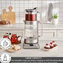 Sale x by Refika XL Glass Tea Maker and Kettle, 2200W, 2,8L, Tea Machines