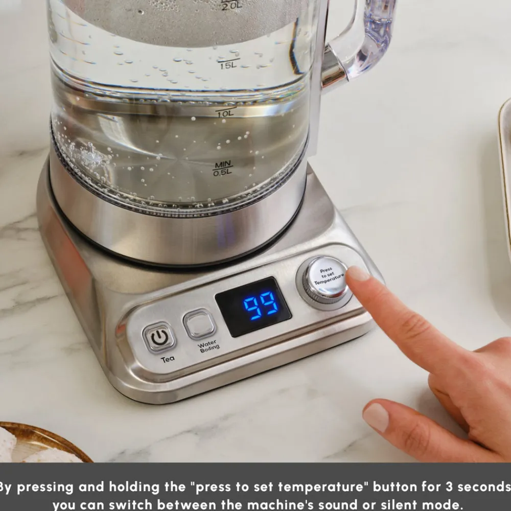 Sale x by Refika XL Glass Tea Maker and Kettle, 2200W, 2,8L, Tea Machines