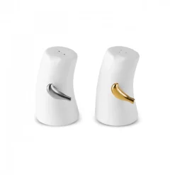 Discount X Müge Anlı Bone China Salt and Pepper Shaker, White Salt And Pepper Shakers