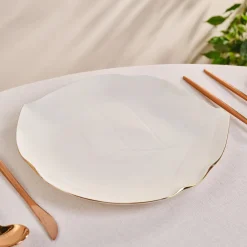 Clearance X Müge Anlı Bone China Serving Platter, 27cm, White Serving Platters