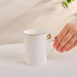 Sale X Müge Anlı Bone China Mug, White Mugs