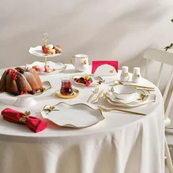 Outlet X Müge Anlı Bone China Side Plate, 21cm, White Side Plates