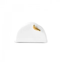 Hot X Müge Anlı Bone China Napkin Holder, White Napkin Rings