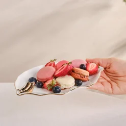 Clearance X Müge Anlı Bone China Serving Platter, 20cm, White Serving Platters