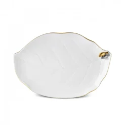 Clearance X Müge Anlı Bone China Serving Platter, 20cm, White Serving Platters