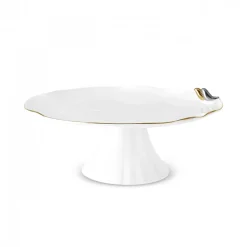 Best X Müge Anlı Bone China Cake Stand, White Serving Platters