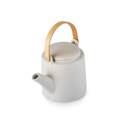 Sale Yuuki 7-Piece Ceramic Tea Cup Set for 6 People, Beige Tea Set