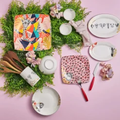 New Zazu Porcelain Utensil Holder, 17cm, Multi Kitchen Utensils