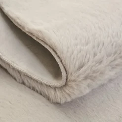 Online Kasmir Rugs 7/24 Cosy Premium Faux Fur Rug, 100cmx150cm, Gray Faux Fur Rugs