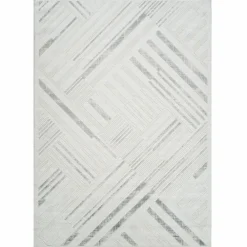 Best Kasmir Rugs 7/24 Elegante Lumina Rug, 160cmx230cm, Grey Modern Rugs