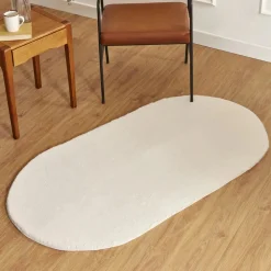 Outlet Kasmir Rugs 7/24 Premium Faux Fur Rug, 80cmx150cm, Beige Faux Fur Rugs