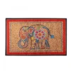Best Kasmir Rugs 7/24 Sare Elephant Decorative Door Mat, 45cmx75cm, Multi Door Mats