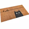 New Kasmir Rugs 7/24 Sare Hello Decorative Door Mat, 45cmx75cm, Multi Door Mats