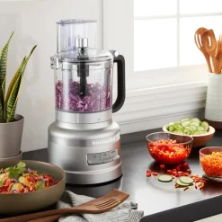 Discount KitchenAid 3 in 1 Food Processor, 300W , Contour Silver Food Processors
