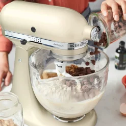 New KitchenAid Artisan Tilt-Head Stand Mixer, 4.8L, 300W, Almond Cream Stand Mixers