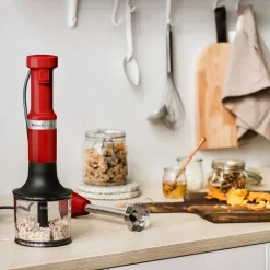 KitchenAid Hand Blender with Accessories, 1L Bottle, 180W, Empire Red Blenders